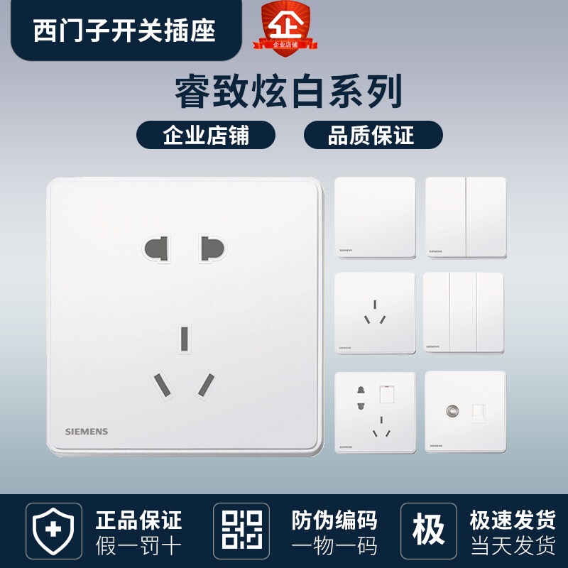 Siemens 스위치 및 소켓 시리즈 SIEMENS 가정용 5홀 USB 제품 이미지