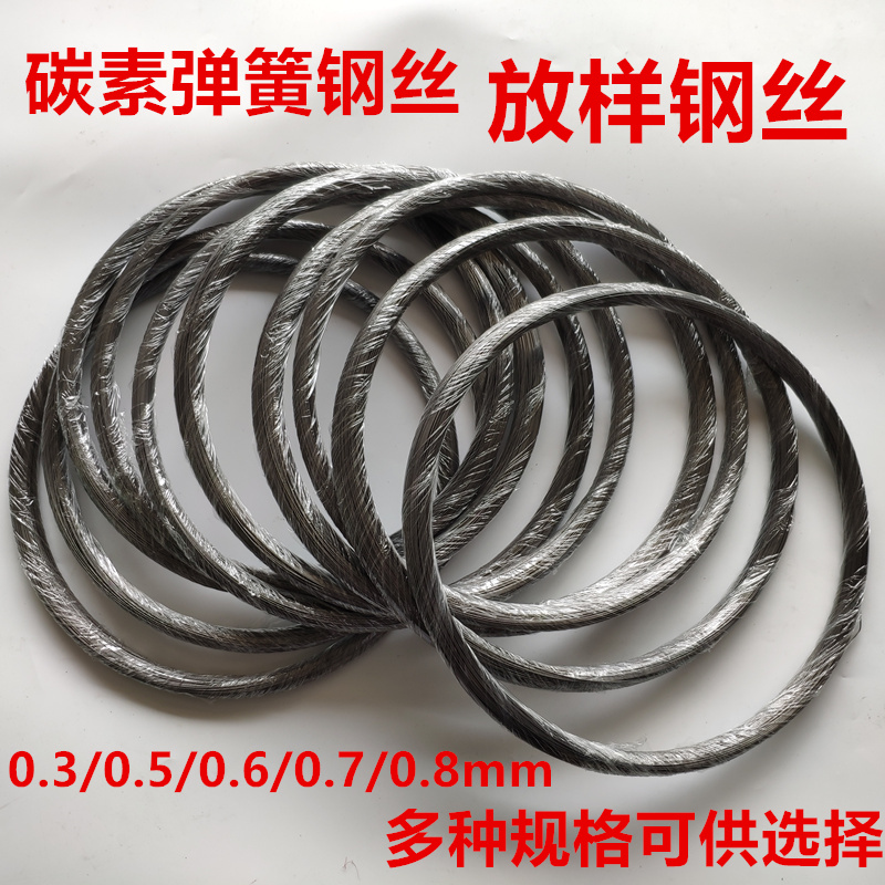 0.6 0.8 0.5mm 엘리베이터 샤프트 레이아웃 강철 와이어 1.0 1.2mm 단일 탄소 스프링 단단한 와이어 제품 이미지