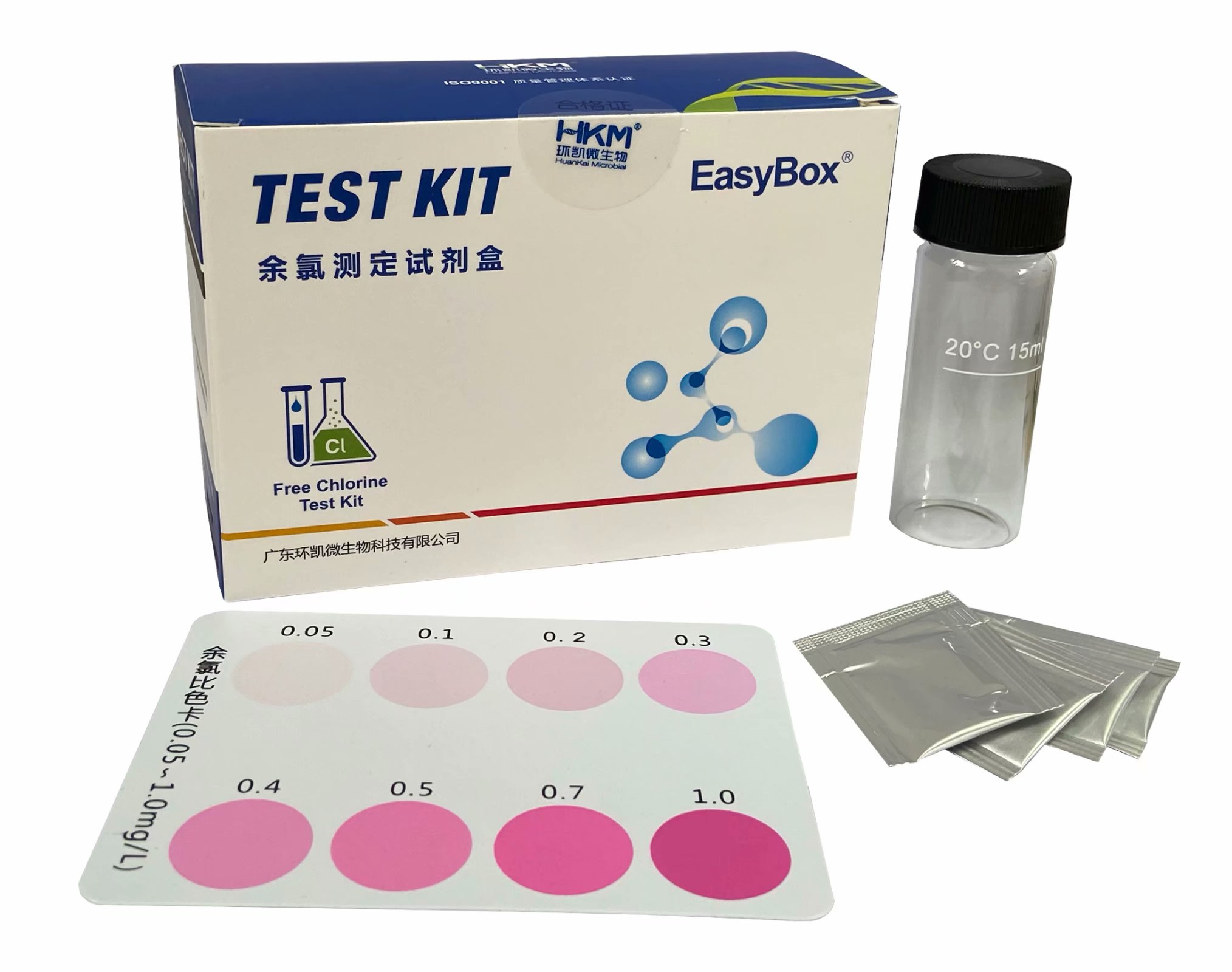 광둥 환카이 DPD 잔류 염소 검출 키트 분말 패킷 0.1-10g 물 속 0.05-1g 제품 이미지