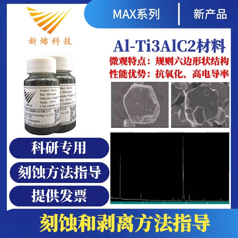 Ti3AlC2/Al-Ti3AlC2/MAX상 소재/MXene/산화저항성/높은 전기전도도 특성 제품 이미지