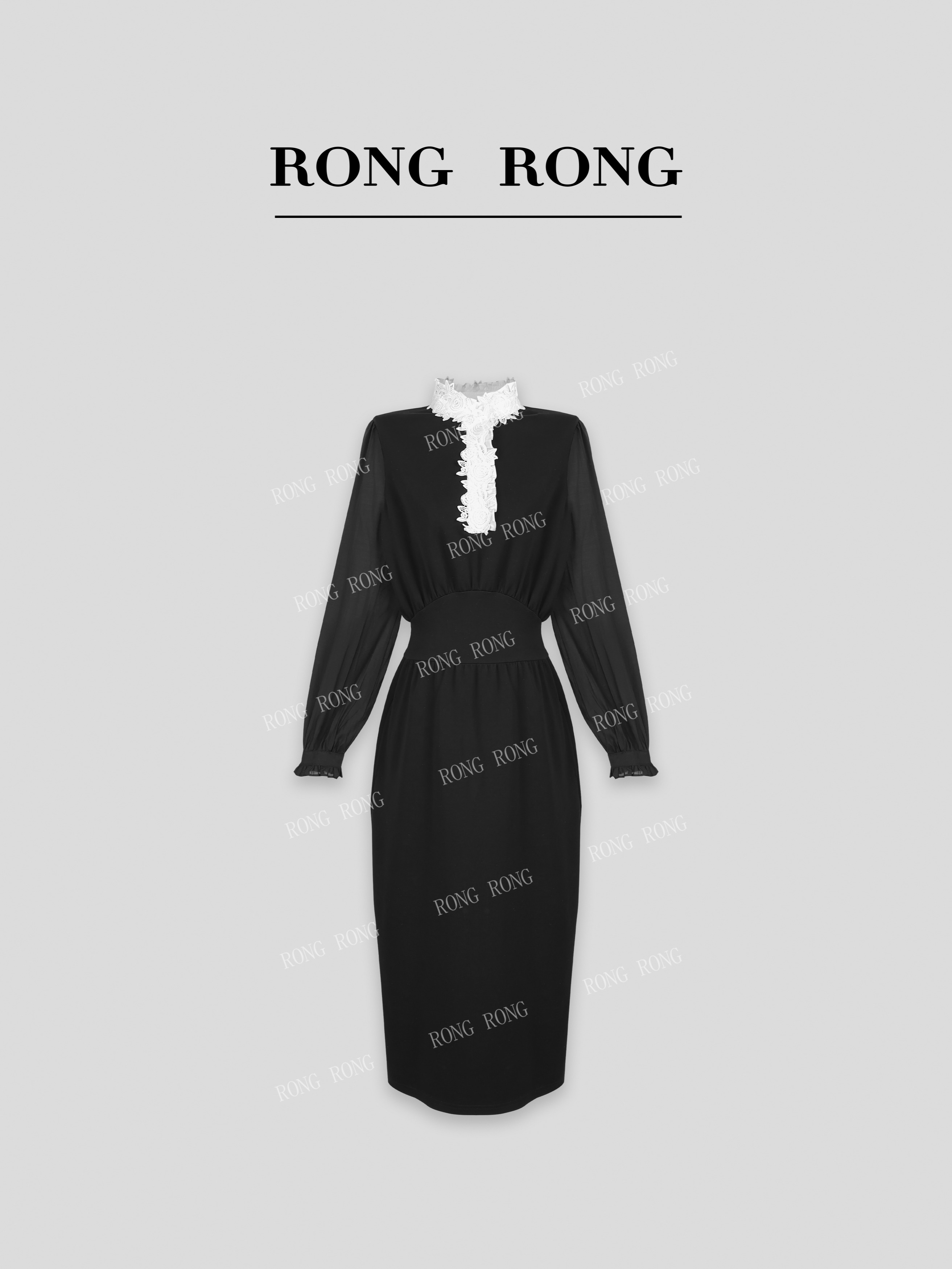 RongrongSouthern French RoseRONGRONG 리오셀 스티치 장미 레이스 디자인 드레스 ZGC6L11 제품 이미지