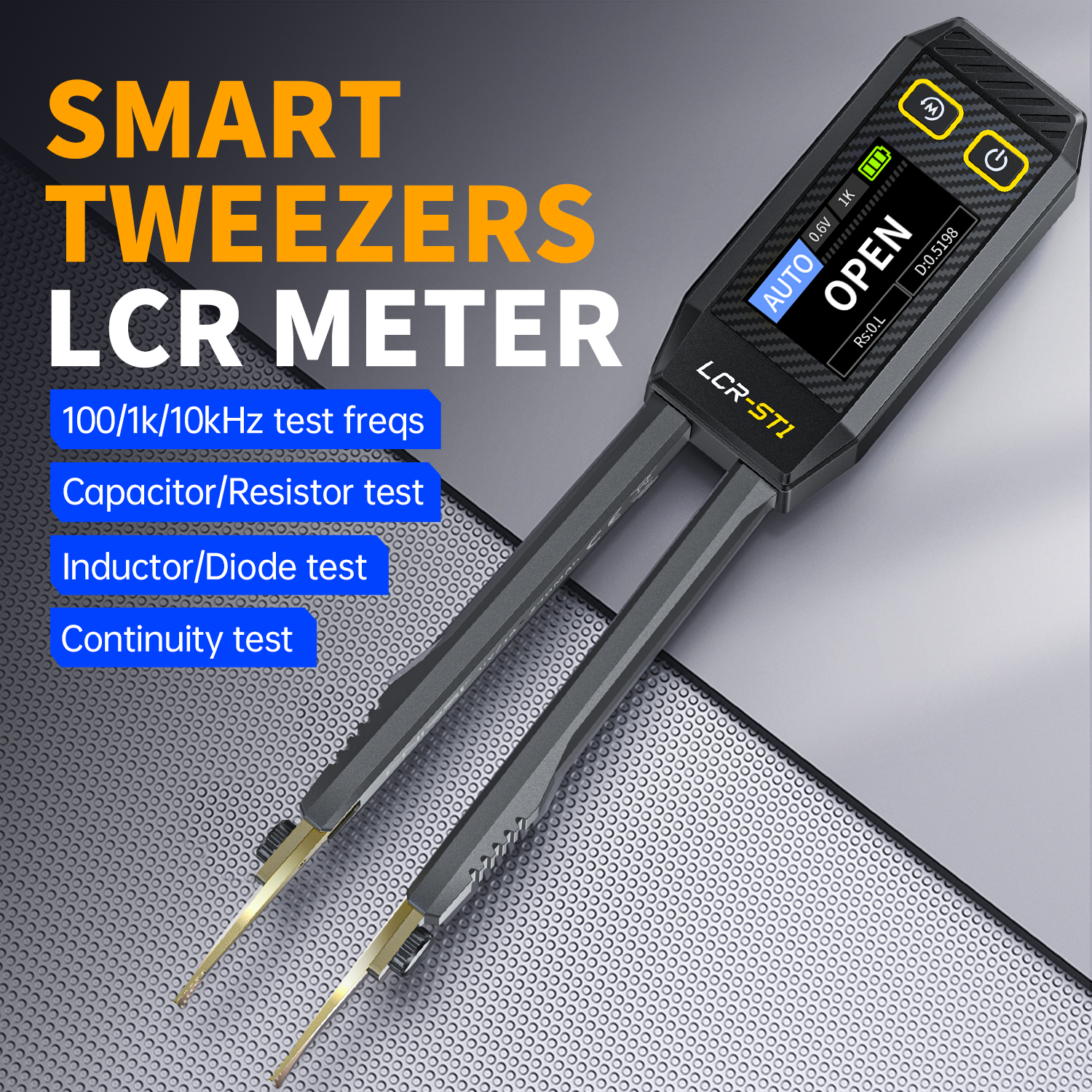 FNIRSI LCR-ST1 미니 스마트 트위저 LCR SMD ESR 테스터 제품 이미지