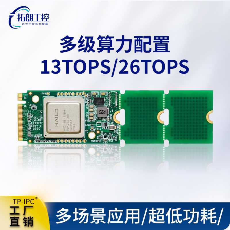 Hailo-8 대량 생산 가속 모듈 26개의 TOPS 산업용 AI 컴퓨팅 파워 카드 엣지 컴퓨팅. 제품 이미지