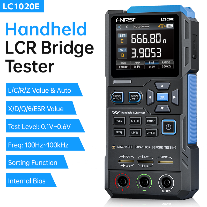 FNIRSI LC1020E 핸드헬드 디지털 브리지 구성 요소 테스터 제품 이미지