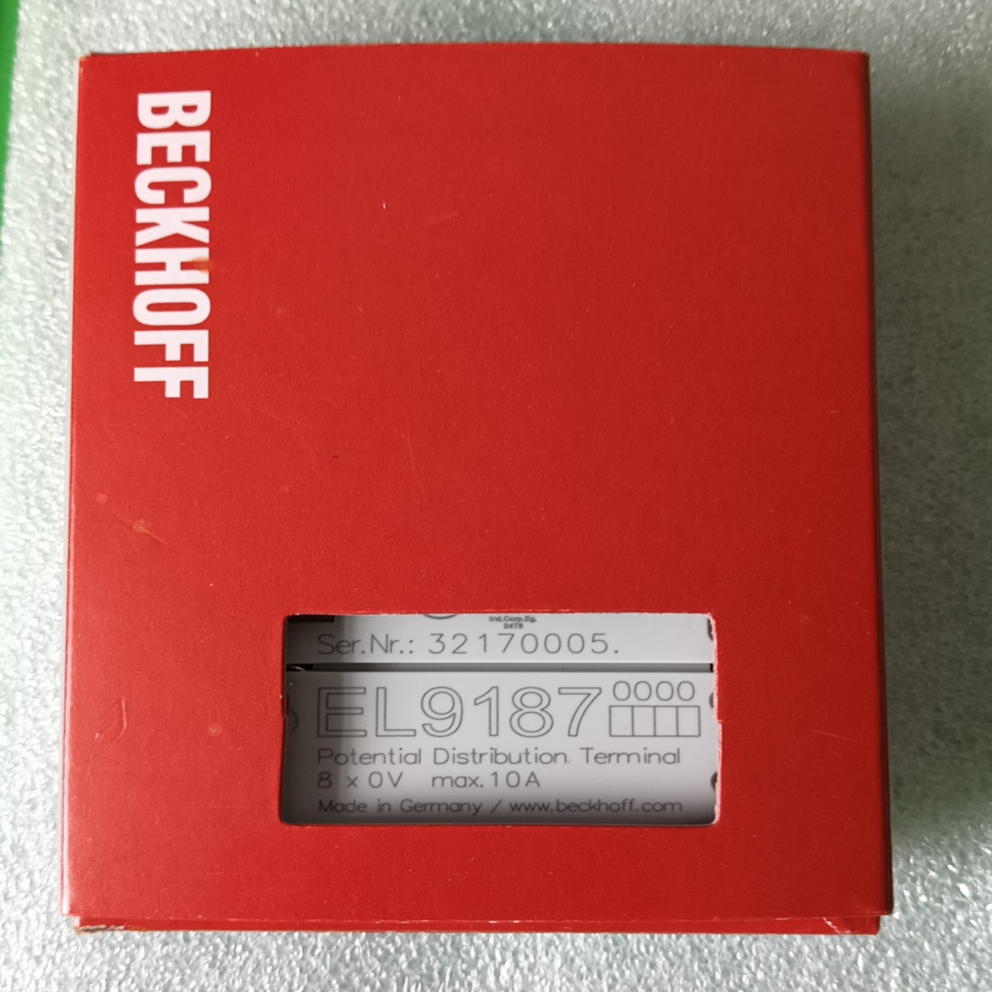 SF Express 배송과 호환되는 BECKHOFF EL9187 모듈 제품 이미지