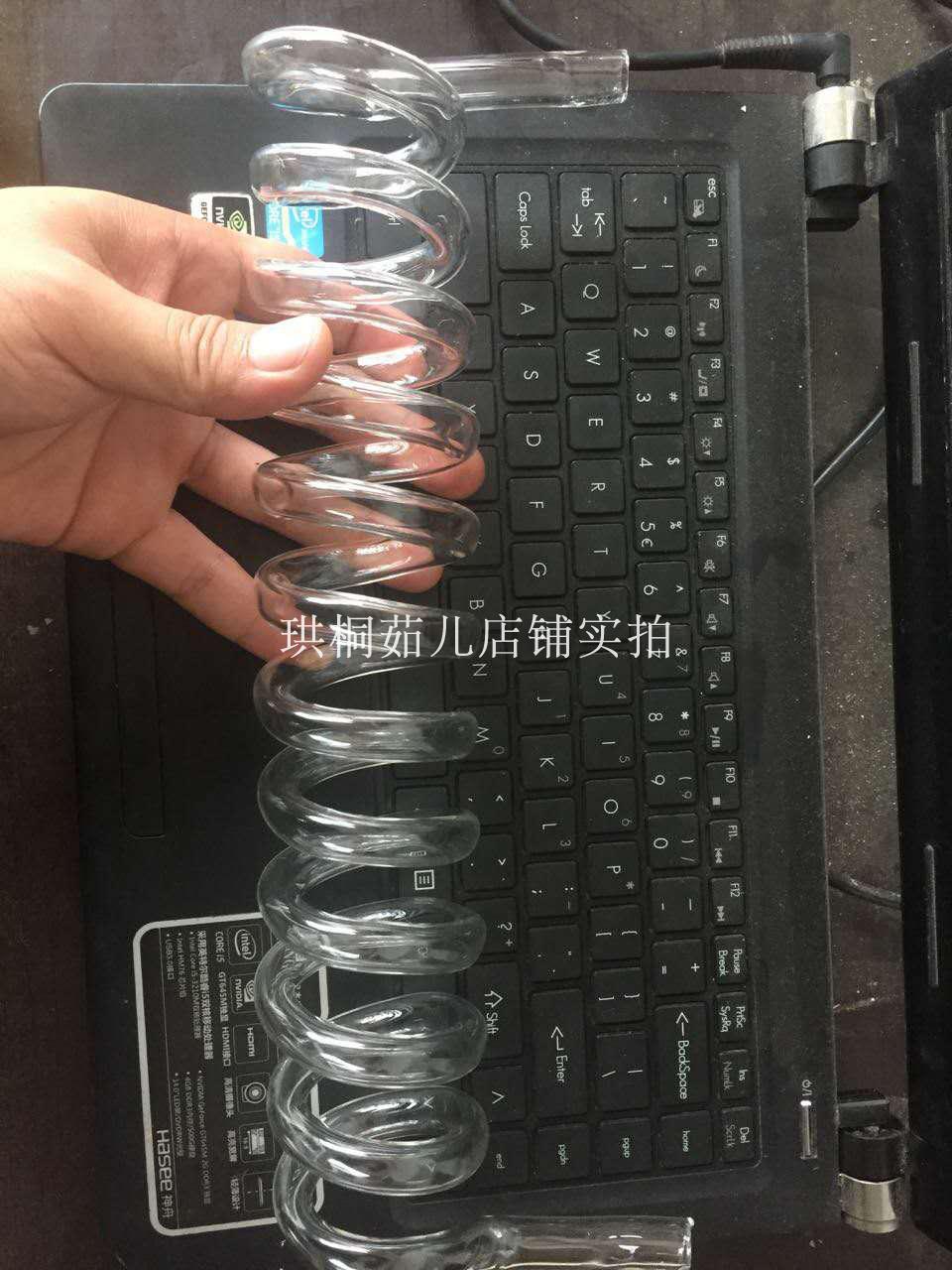 스팟 화학 실험실 장비 처리 나선형 응축기 튜브 뱀 얼음 드롭 액세서리 사문석 유리 대학 연구 제품 이미지