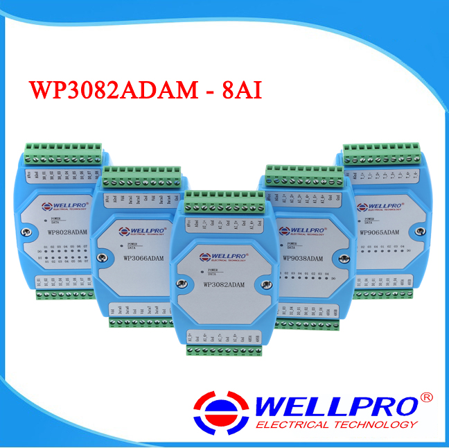 WP3082ADAM 0-20mA/4-20mA 아날로그 입력 모듈 전류 획득 MODBUS 통신 제품 이미지