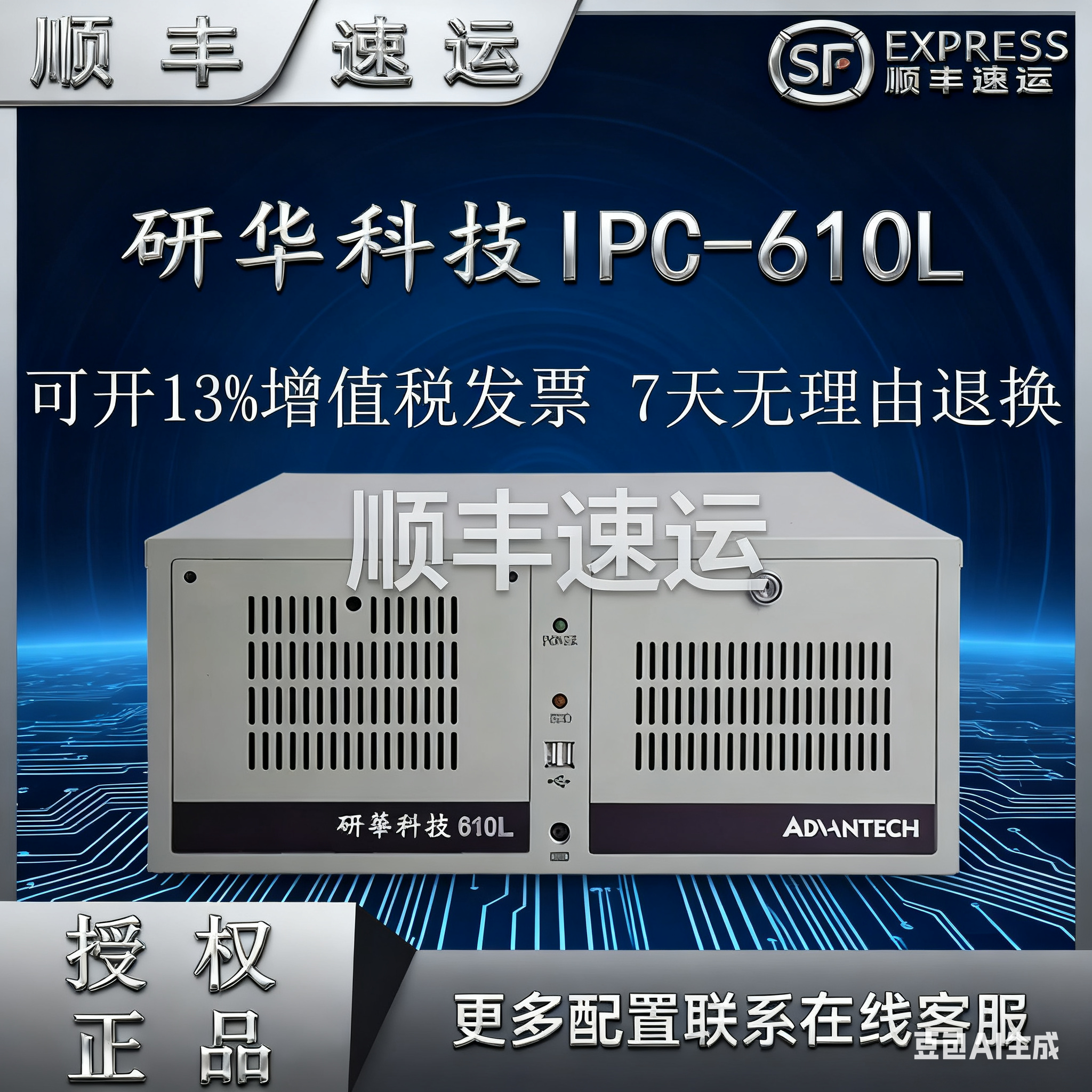 Advantech의 정품 IPC-610L 510 산업용 PC 4U 랙마운트 섀시 제어 컴퓨터 호스트 제품 이미지