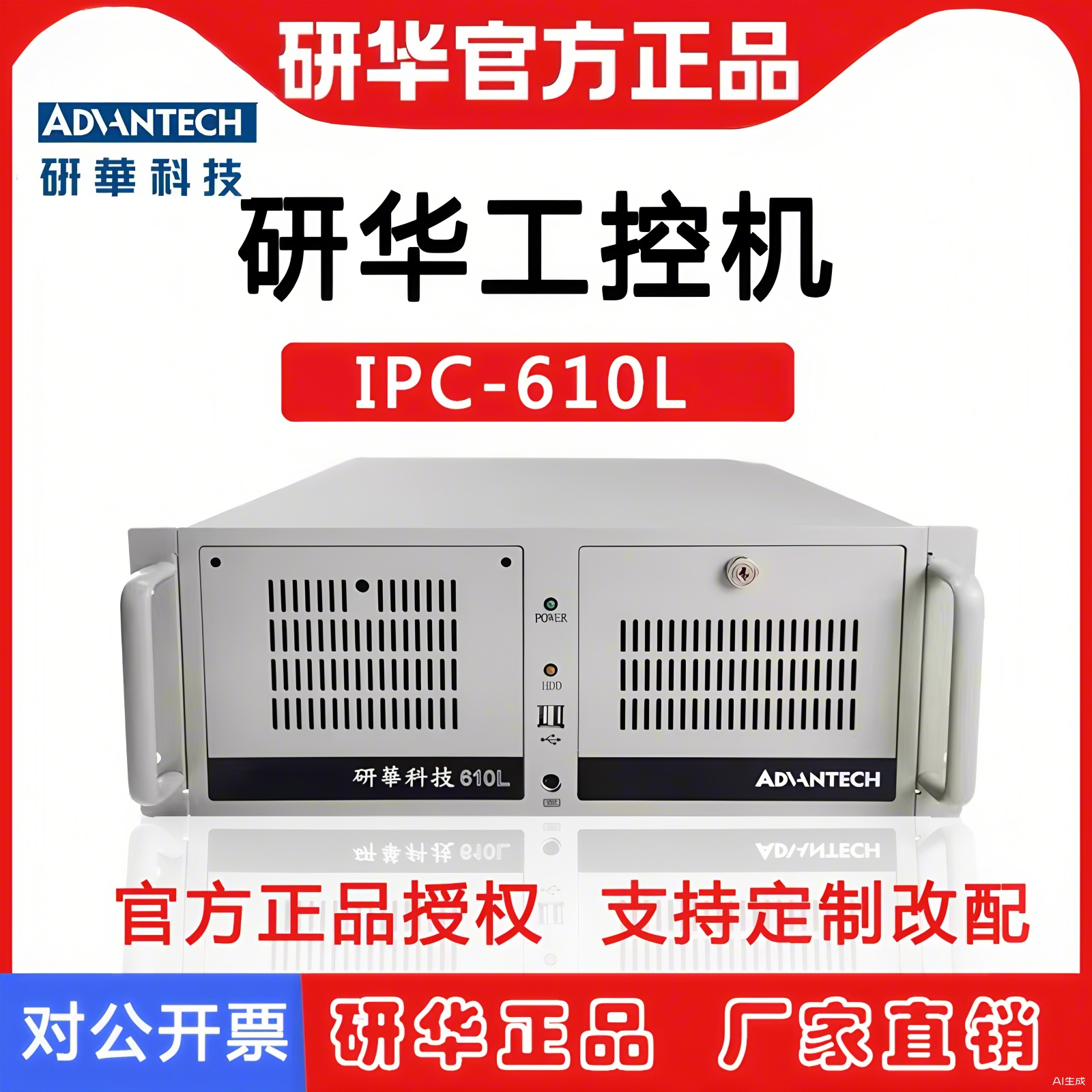 Advantech IPC610L/510 산업용 PC ISA 4U 멀티 슬롯 PC가 탑재된 정품 새 제품 제품 이미지