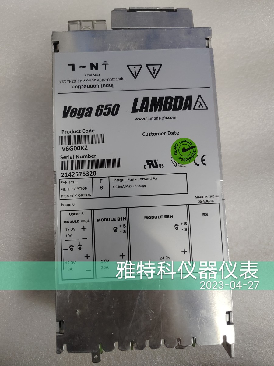 DEK 인쇄소 전문 전원 공급 장치 Vega 650 수입 V6G00KZ 상태 양호 가능 제품 이미지