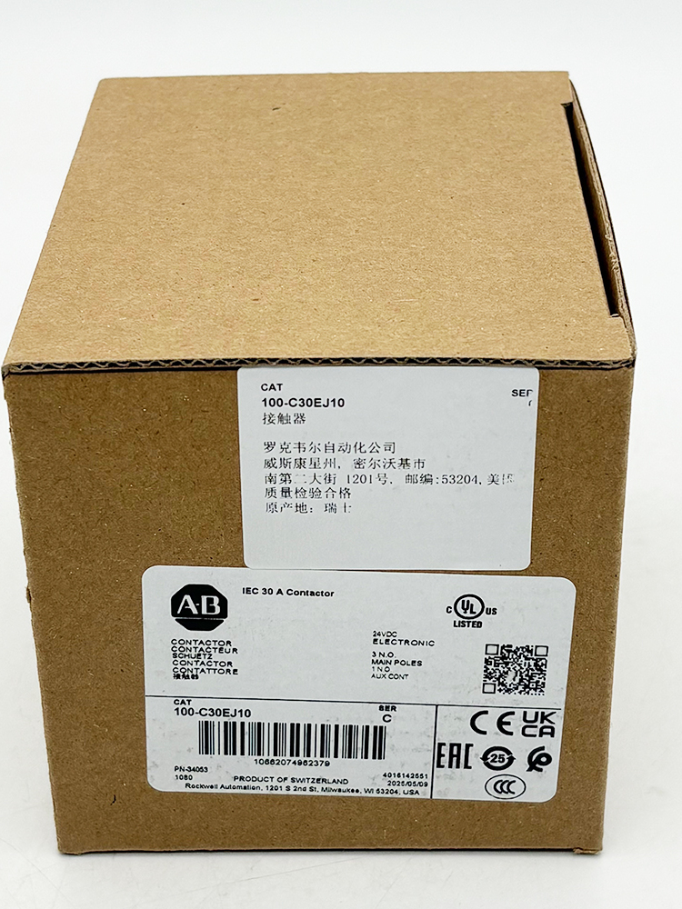 Rockwell AllenBradley 100C30EJ10 DC 접촉기 새 있음 제품 이미지