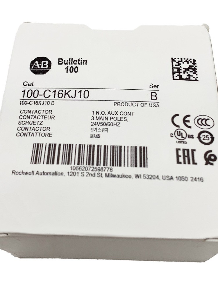 Rockwell AllenBradley 100C16KJ10 접촉기 새 있음 제품 이미지