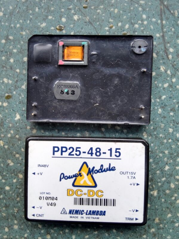 LAMBDA 전원 모듈 PP254815 듀얼 출력 DCDC 48V 15V 17A 제품 이미지