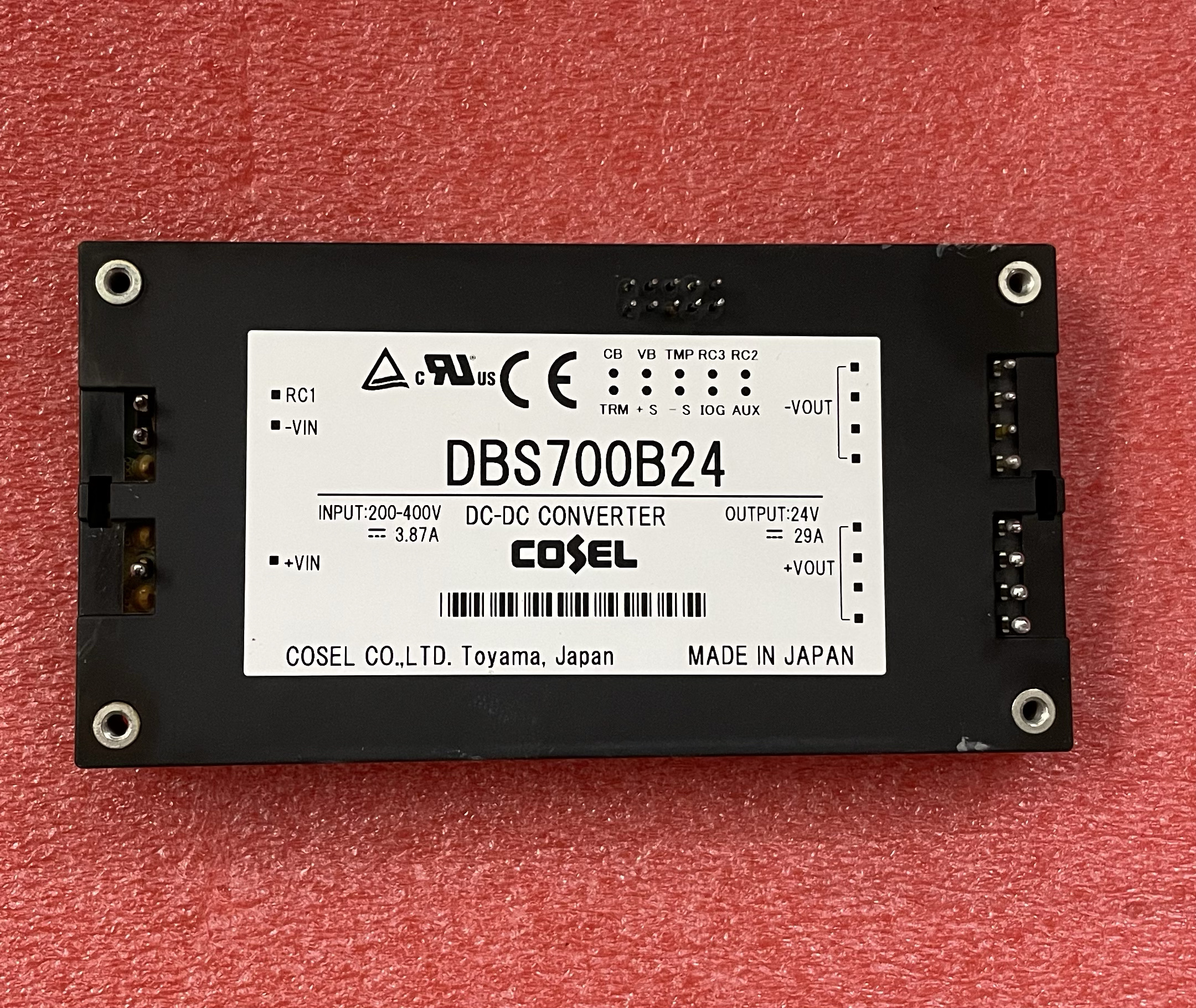 DBS700B24 COSE L 절연 전원 공급 모듈 DCDC 200400V 24V 700W 29A 제품 이미지