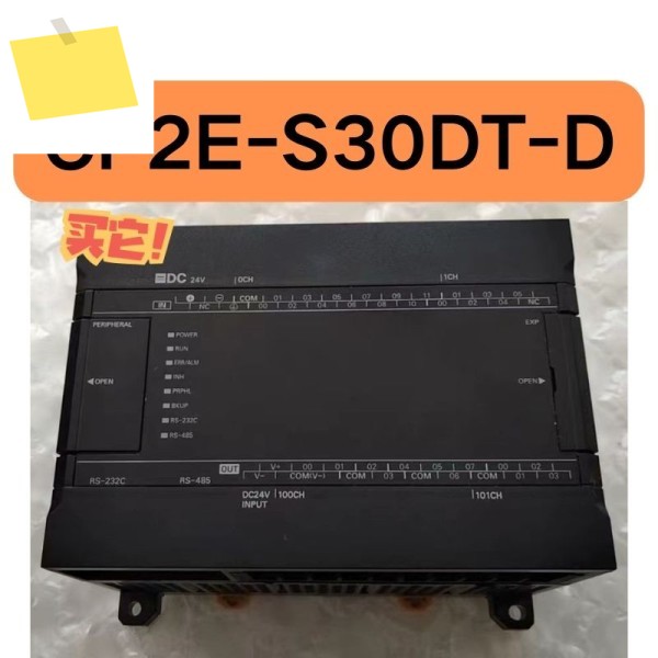 중고 PLC 컨트롤러 CP2E-S30DT-D는 테스트를 거쳤으며 기능이 그대로 유지되었습니다. 제품 이미지