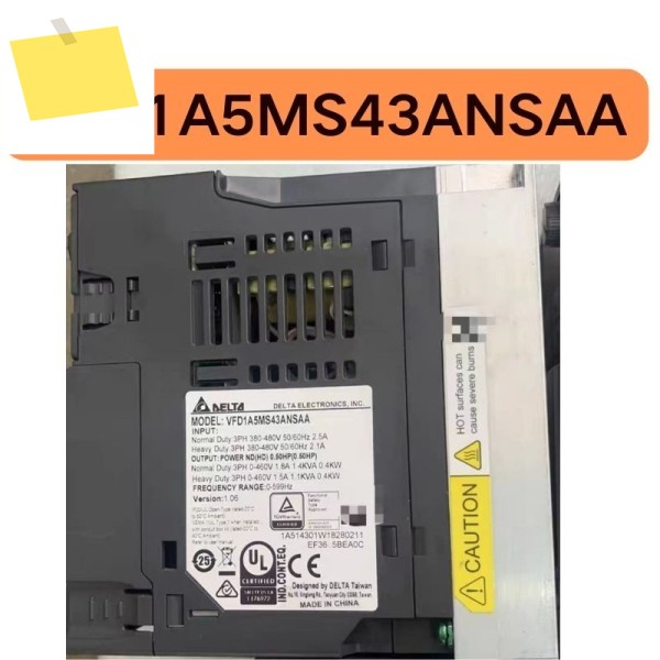 중고 MS300 인버터, VFD1A5MS43ANSAA 0.4KW 380V 테스트 완료, 기능 그대로 제품 이미지