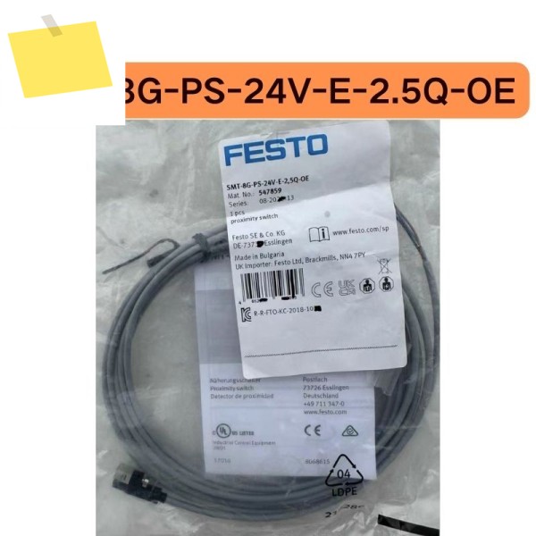 신품 SMT 근접 스위치 SMT-8G-PS-24V-E-2.5Q-OE 547859 배달 제품 이미지