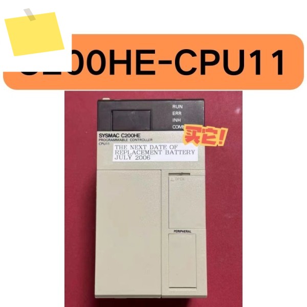 중고 C200HE-CPU11 PLC 모듈은 테스트를 거쳤으며 기능이 그대로 유지되었습니다. 제품 이미지