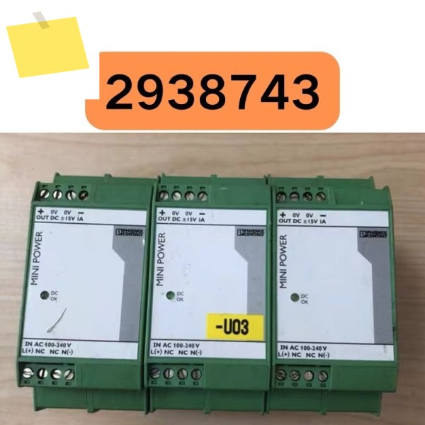 중고 전원 모듈 MINI-PS-100-240AC2X15DC1 2938743 테스트 완료 OK 및 기능 손상 없음 제품 이미지