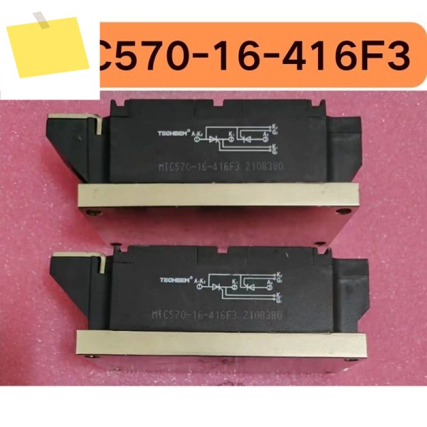 중고 사이리스터 모듈 MTC570-16-416F3의 기능은 그대로 유지되었으며 테스트를 거쳤습니다. 제품 이미지