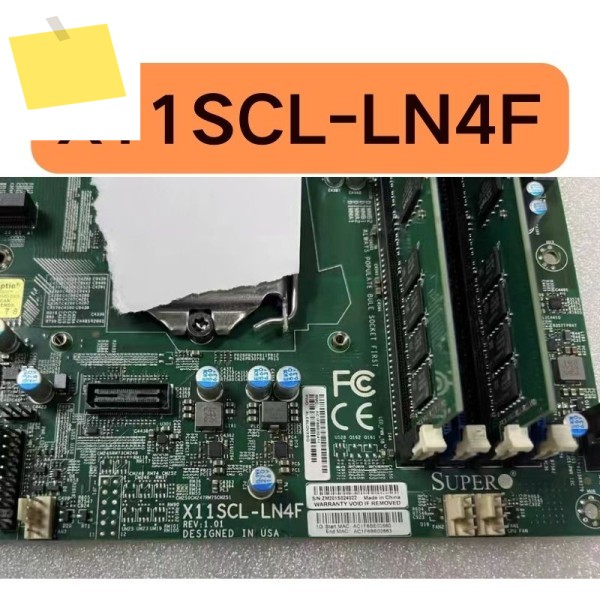 중고 X11SCL-LN4F 서버 마더보드는 테스트를 거쳤으며 기능은 그대로 유지되었습니다. 제품 이미지