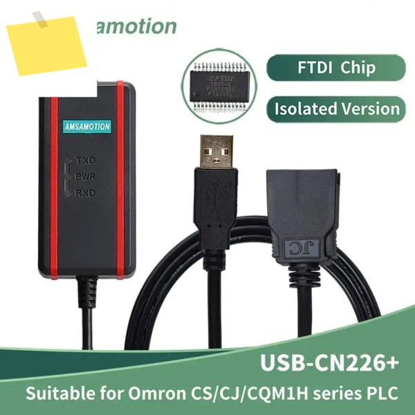 오므론 CSCJCQM1H 시리즈 FTDI 칩 다운로드에 적합한 USB-CN226+ PLC 프로그래밍 케이블 제품 이미지