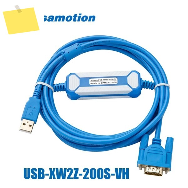 Omron CQM1C200HECS 시리즈 PLC에 적합한 Amsamotion USB-XW2Z-200S-CV 절연 유형 프로그래밍 케이블 제품 이미지