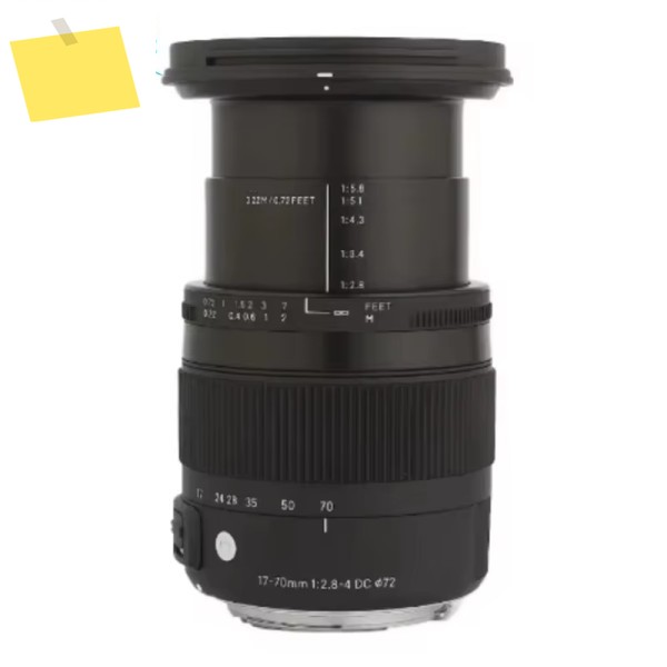 시그마 17-70mm F2.8-4 DC 매크로 OS HSM 렌즈 캐논 EF 마운트, 650D, T3i, 호환 98% 새것 제품 이미지