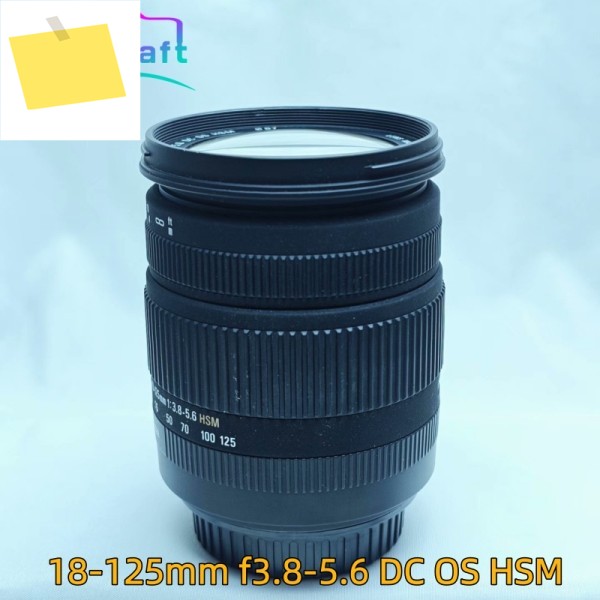 95% 새것인 18-125mm f3.8-5.6 DC OS HSM 렌즈 캐논 EF 마운트, 시그마 APS-C 포맷용, 손떨림 방지 및 초음파 모터 탑재 제품 이미지