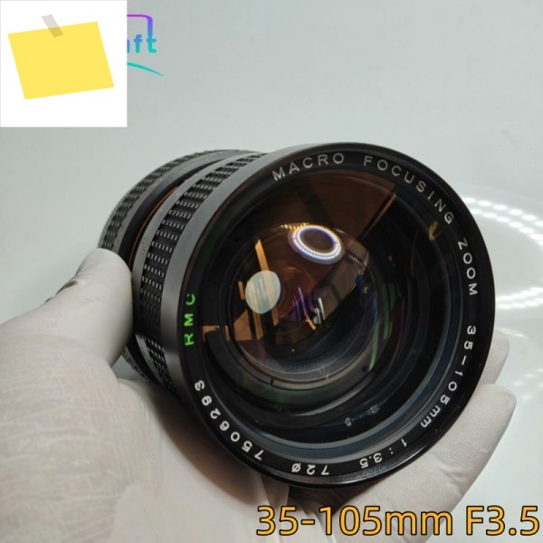 90% 새것 같은 토키나 35-105mm f3.5 일정 조리개 올림푸스 OM 마운트 빈티지 수동 줌 렌즈 SLR 카메라용 제품 이미지