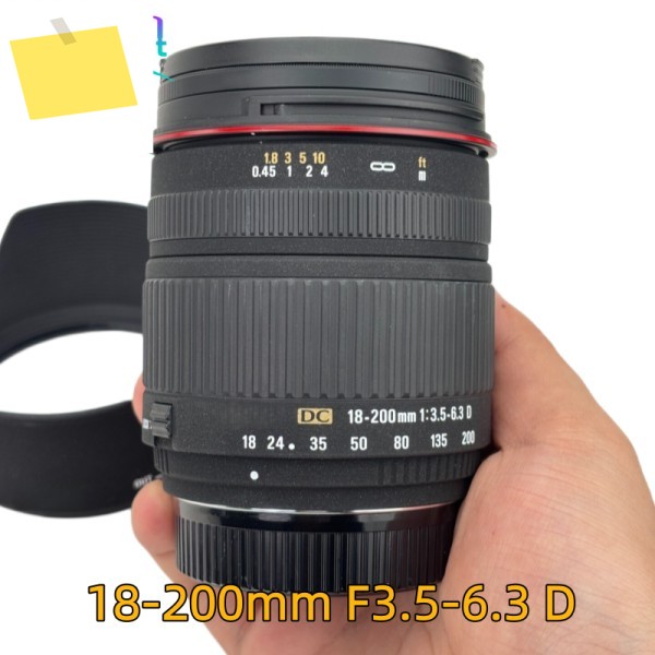 98% 새 상품 18-200mm F3.5-6.3 DC 하프 프레임 오토포커스 줌 망원 렌즈 니콘 F-마운트, 시그마 호환 제품 이미지