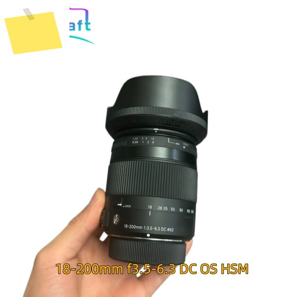 95% 새 상품인 18-200mm f3.5-6.3 DC OS HSM 3세대 C-버전 렌즈, 시그마용 니콘 F-마운트용 제품 이미지