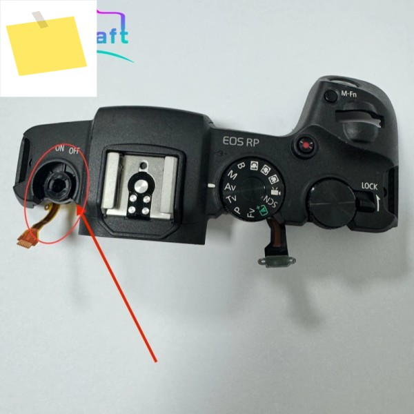 Canon EOS RP 상단 커버 전원 스위치 버튼용 수리 부품 제품 이미지