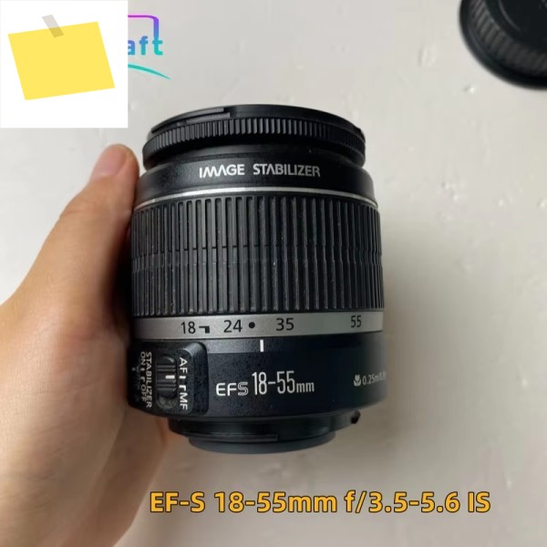 98% 새것 같은 18-55 렌즈 EF-S f3.5-5.6 IS 카메라 캐논 제품 이미지