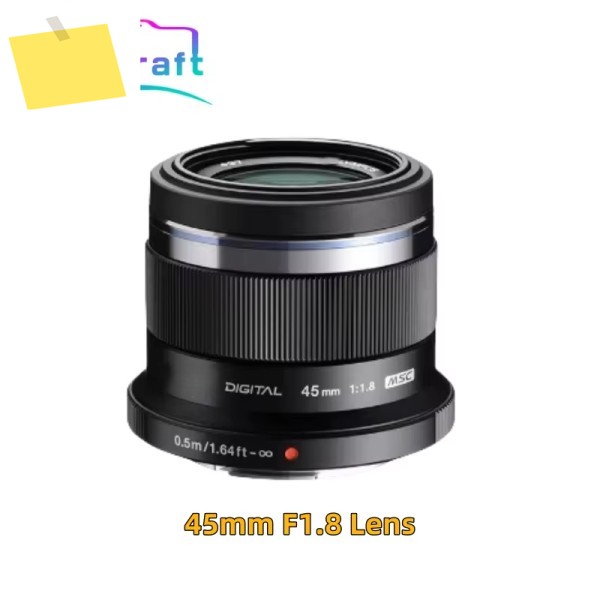신품 M.ZUIKO DIGITAL 45mm F1.8 렌즈, 올림푸스파나소닉 M43 마운트 자동 초점 고정 제품 이미지
