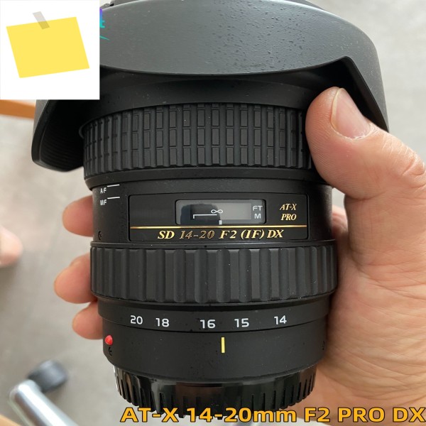 Tokina AT-X 14-20mm F2 PRO DX 렌즈 용 98% 새 원본 Nikon 입 자동 초점 f2 Canon 제품 이미지