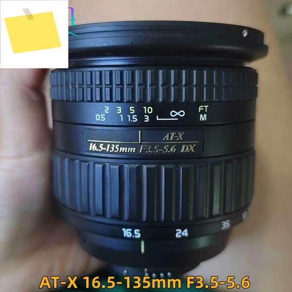 니콘 F-마운트APS-C용 Tokina AT-X 16.5-135mm F3.5-5.6 DX 렌즈용 98% 새 원본 제품 이미지