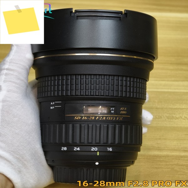 Tokina AT-X 16-28mm F2.8 PRO FX 풀 레인지 광각 렌즈용 98% 새 원본 제품 이미지