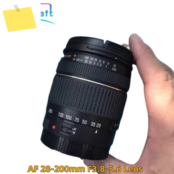 98% 새것 같은 탐론 AF 28-200mm F3.8-5.6 렌즈 니콘, 캐논 마운트 카메라용 XR IF 매크로 망원 줌 제품 이미지