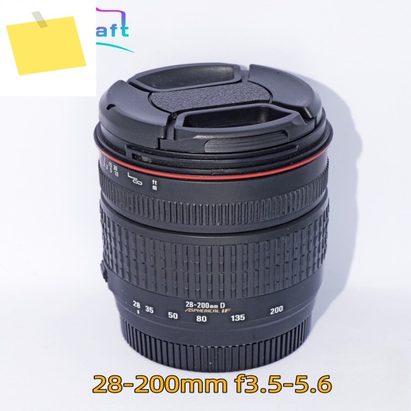 95% 새것 28-200mm f3.5-5.6 D 풀프레임 자동 초점 렌즈 소니 A-마운트용, 시그마용 매크로 기능 포함 제품 이미지