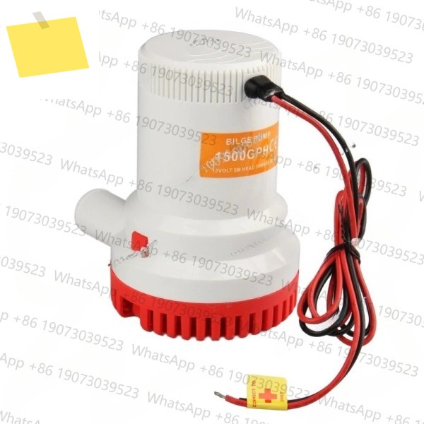 대유량 DC 12V 빌지 펌프 1500 GPH 보트용 전기 워터 해양용, 수중 제품 이미지
