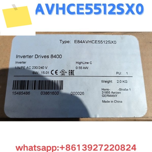 신품 주파수 변환기 E84AVHCE5512SX0 원본 및 제품 이미지
