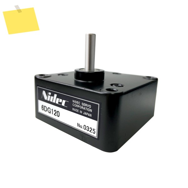 Nidec 서보 소형 모터 금속 기어헤드 모델 6DG120 - DC12V24V 브러시 기어박스 제품 이미지