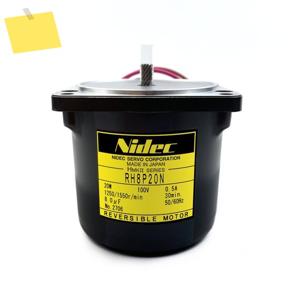 NIDEC SERVO RH8P20N 단상 100V 가역 모터 20W 0.5A 제품 이미지