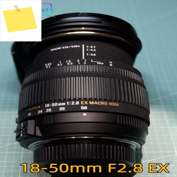 95% 새것인 니콘 F-마운트용 18-50mm F2.8 EX DC MACRO HSM 렌즈는 시그마용 표준 줌 렌즈입니다. 제품 이미지