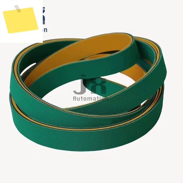 노란색 녹색 색깔 1778mmW30mm1mm 목공 기계나일론 평면 컨베이어 벨트 제품 이미지