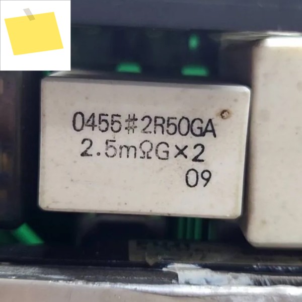 A40L-0001-0455 0455를 번역해주세요 # 2R50GA 2.5mRGx2 저항기중고 테스트 완료 제품 이미지