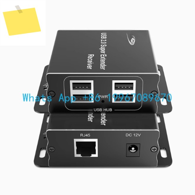 EKL-HUE USB 익스텐더 100m 분배기 1 in 4 출력 증폭기-네트워크 케이블 RJ45 포트 2.0usb 긴 액세서리 제품 이미지