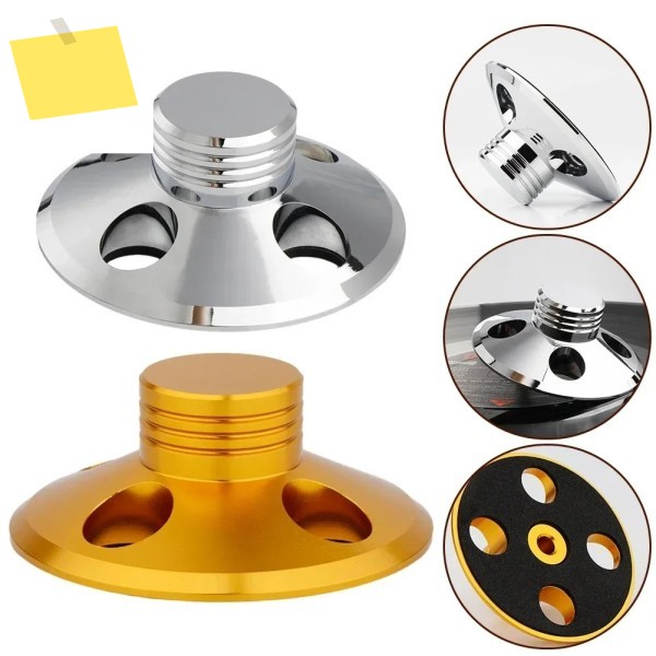 LP Vinyl Record Player Disc Press CD Balanced Stabilizer Turntable Clamp Reduce Vibration Aluminum A 제품 이미지