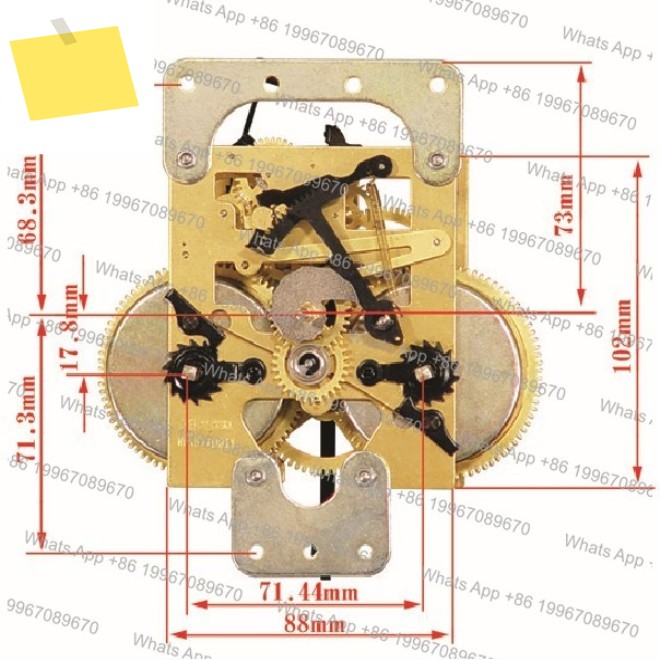 Clock Movement Accessories Old-Fashioned Mechanical Winding Floor Wall Table Full Copper 제품 이미지